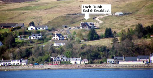 Loch Dubh Bed and Breakfast with Loch Carron